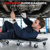 36"/40" 2-in-1 Mechanic Creeper & Z-Seat with 6 Swivel Casters