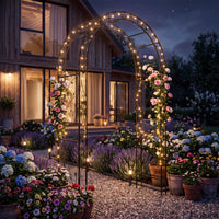 Heavy Duty Garden Arch with Floral Patterns for Climbing Plants