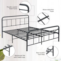 Giantex Metal Bed Frame, Modern Bed Frame with Headboard & Footboard