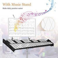 30 Notes Glockenspiel Bell Kit with Height Adjustable Stand