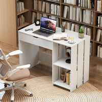 Giantex Lift Top Computer Desk, Modern Office Laptop Desk