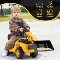 Ride on Bulldozer Excavator Digger Toy with Adjustable Bucket