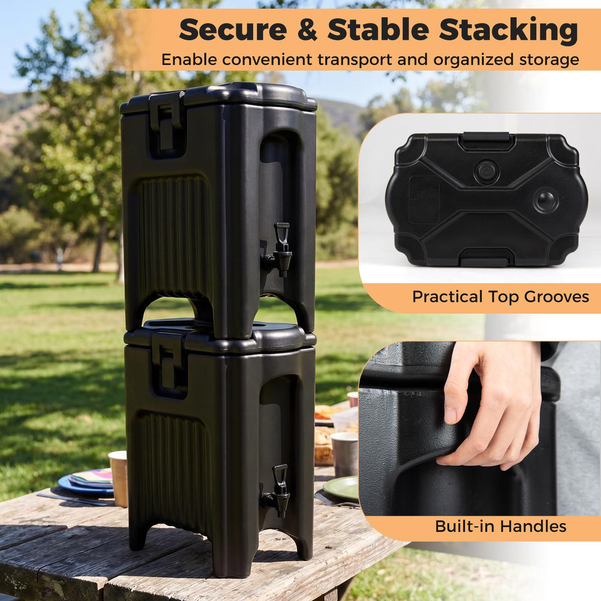 Giantex 18 L Insulated Beverage Dispenser, Hot and Cold Drink Server Carrier