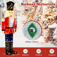 157 CM Lighted Nutcracker Soldier Outdoor Christmas Decoration
