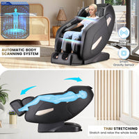 SL Track Massage Chair, Zero Gravity Shiatsu Massage Recliner with Full Body Air Bags