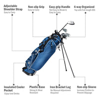 Giantex Lightweight Golf Stand Bag, Organized Golf Club Bag, Easy Carry