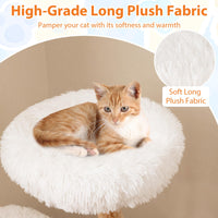 Modern Wood Branch Cat Tree with Jute Scratching Post and Padded Perch