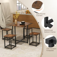 Giantex 5-Piece Dining Table Set for Small Space