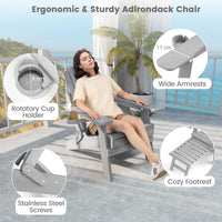 All-Weather HIPS 180kg Loaded Lounge Chair with Retractable Footrest