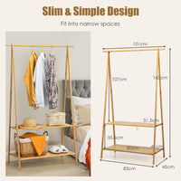 Giantex Bamboo Garment Rack