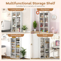 8-Cube Bookshelf, Modern Cubby Bookcase
