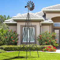 253cm Ornamental Windmill with 4 Support Legs for Backyard, Garden, Farm