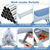 2-in-1 Kids Ride-on Push Car with LED Lighted Wheels