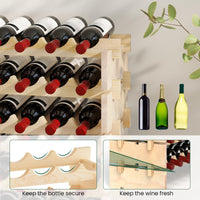Giantex 108 Bottles Wine Rack, 9 Tiers Stackable Modular Wine Bottle Holder