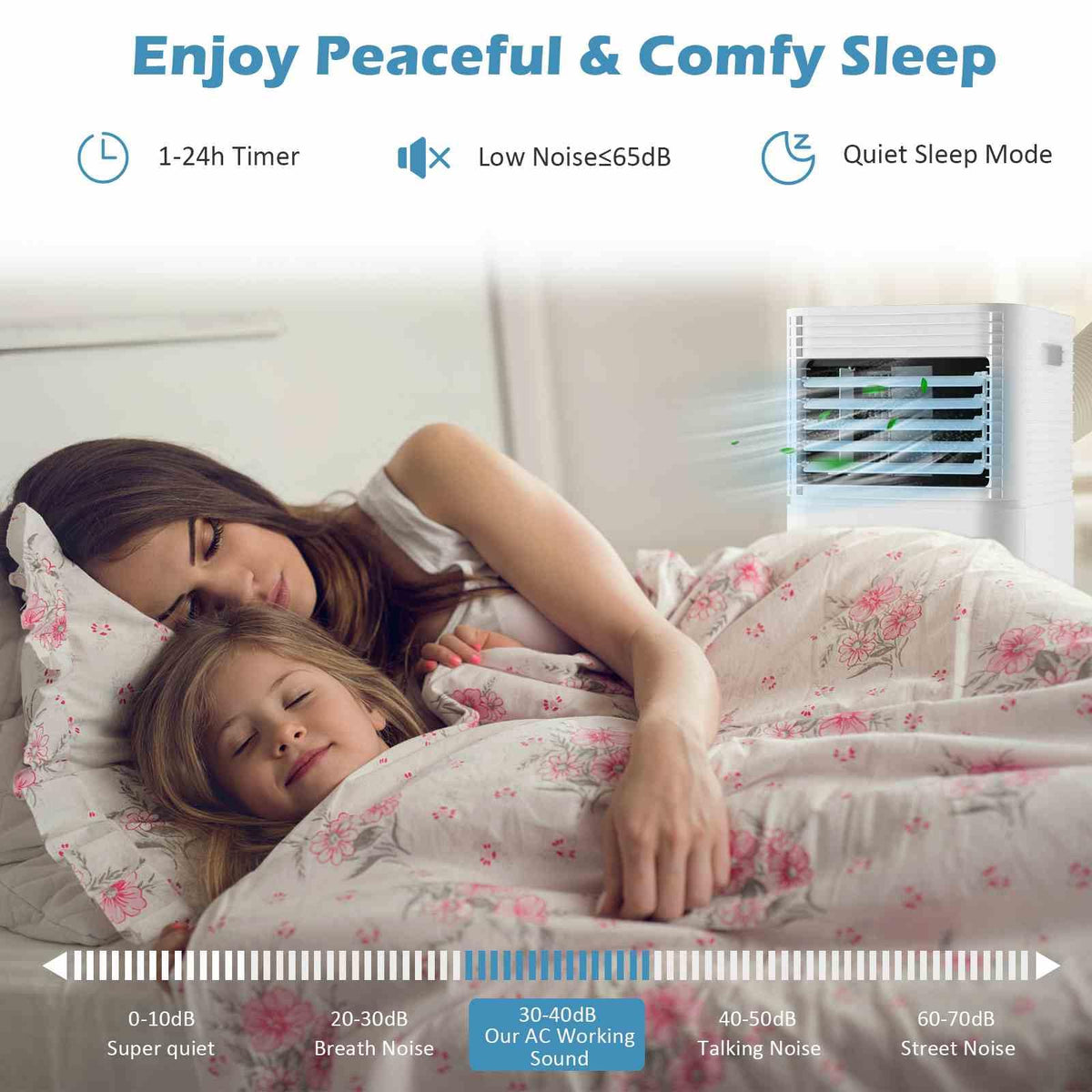 9000 BTU 3-in-1 Portable Air Conditioner with Fan and Dehumidifier Mode