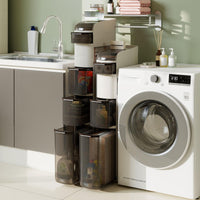 4/5/6-Tier Narrow Bathroom Storage Cabinet Slim Rolling Toilet Paper Organizer with Drawers