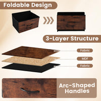 4 Drawers Dresser with Wooden Top and Heavy Duty Metal Frame