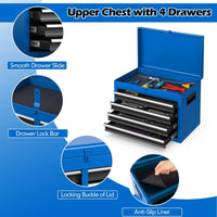High Capacity Tool Storage Cabinet with Lockable Wheels for Garage