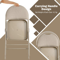 6 Pieces Foldable Chairs, Portable Folding Chairs