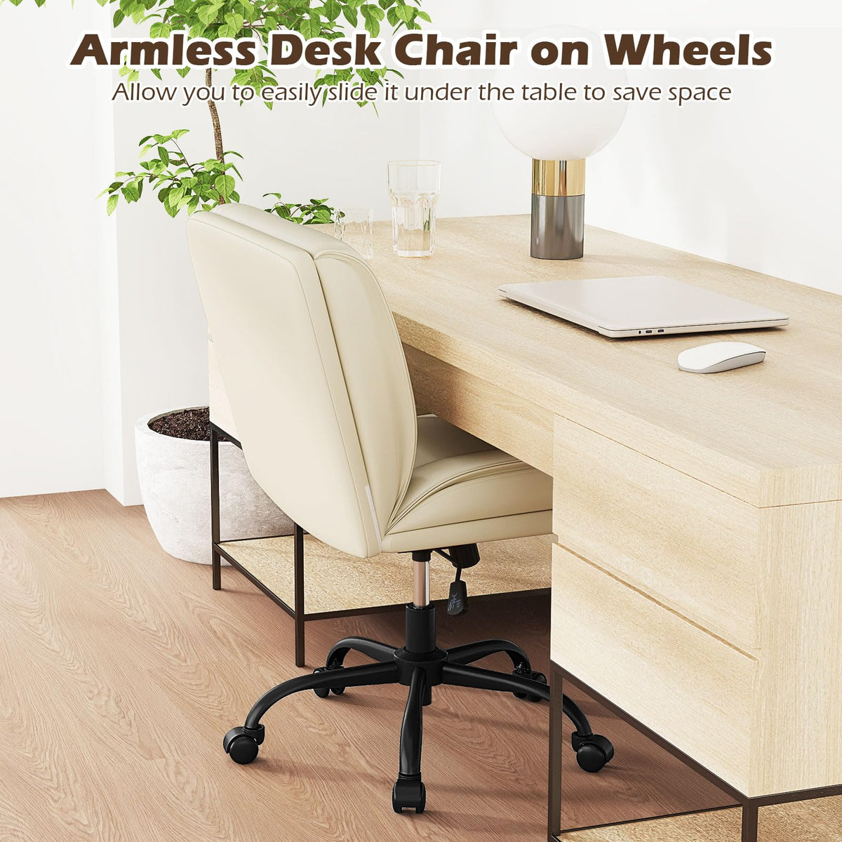 Cross Legged Chair with Wheels
