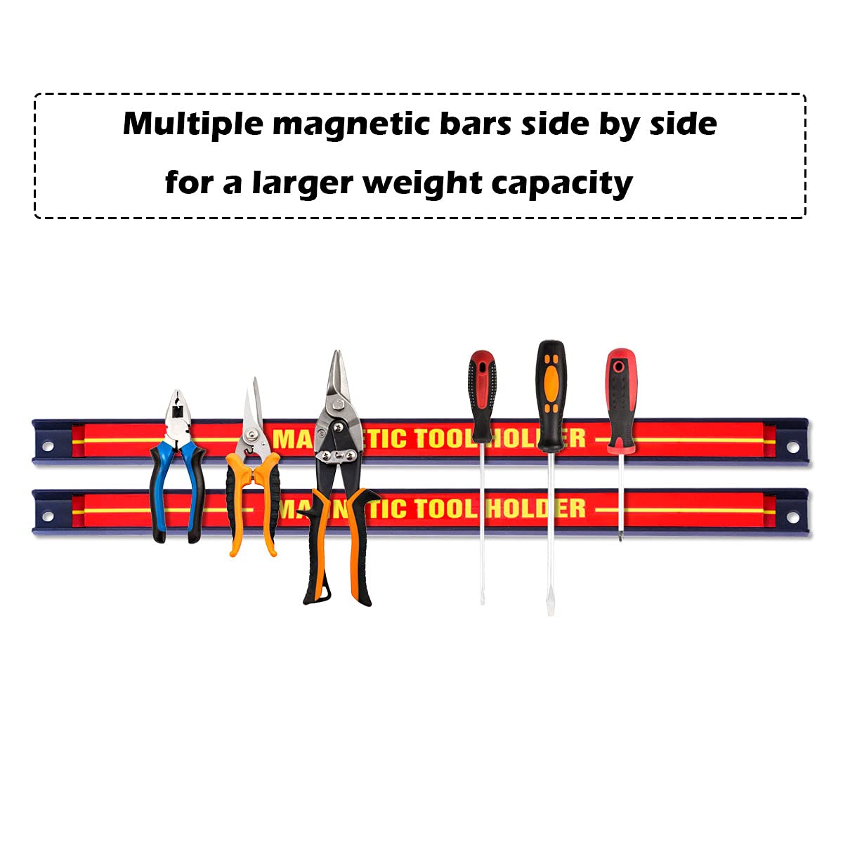 Magnetic Tool Holder, Heavy-Duty Magnetic Bar with Strong Load Capacity