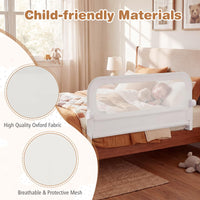 120 cm Foldable Bed Rail with Removable Oxford Fabric Cover and Extra Buckle for Toddlers