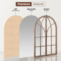 Giantex Arched Window-Like Wall Mirror 88 x 60CM, Decorative Arch Mirror
