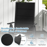 Patio Folding Chair Set with Soft Padded Seat for Porch Pool Backyard Camping