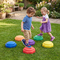 6-Piece Stackable Toddler Balance Stepping Stones for Sensory Play and Coordination