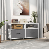 Giantex Chest of Drawers w/ 2 Drawers & 2 Open Shelves TV Cabinet Stand for TV up to 45"