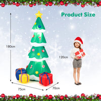 180CM Inflatable Christmas Tree with Gift Boxes & LED Light
