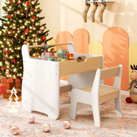 3 in 1 Kids Wood Table and Chair Set