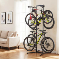 4 Bike Storage Rack, Adjustable Bicycle Rack for Garage