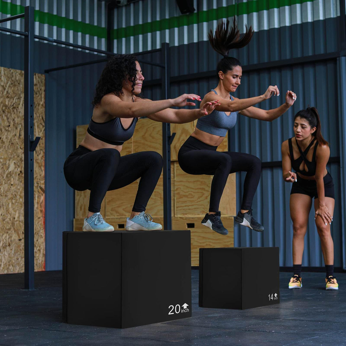 3 in 1 Foam Plyometric Box, 12/14/16 Inch Foam Jumping Box