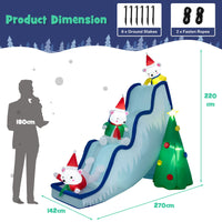 220CM Inflatable Polar Bear Slide Scene for Christmas Decoration