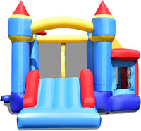 5-in-1 Inflatable Bounce House, Kids Jumper Bouncer w/Slide, Ball Shooting Area