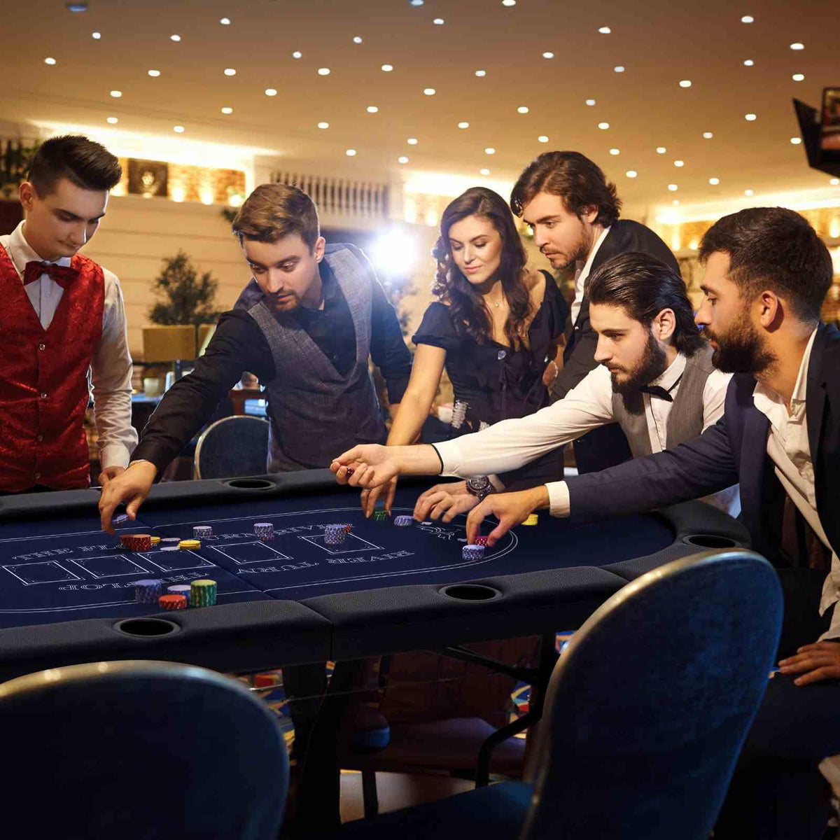 1.8m Foldable Poker Table for 8 Players, Portable Oval Card Board Game Table