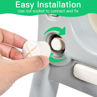 Kids Table & Chair, 2 in 1 Toddler Art Easel w/Adjustable Painting Board