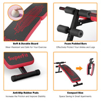 Foldable Workout Slant Bench for Home Gym