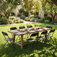Giantex 4 Pack Folding Chairs, Portable & Foldable PP Chairs