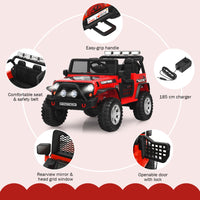 12V Kids Ride-On Car, Electric Children Ride-On Truck w/Remote Control