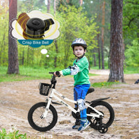 Kids Bike, 14 16 18 Inch Boys Girls Bike for 3-8 Years w/Training Wheels, Adjustable Handlebar & Seat, Removable Basket