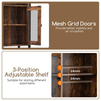 Over-The-Toilet Storage Cabinet Bathroom Organizer with 2 Doors