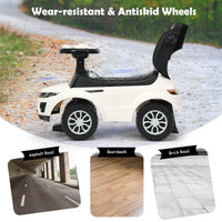 3 in 1 Kids Ride On Push Car, Sliding Walking Car with Horn, Music, Light