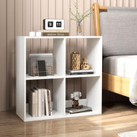 4/6-Cube Open Bookshelf Home 2-tier Large Bookcase Free-standing Storage Shelf