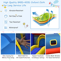 Inflatable Bounce House, 5 in 1 Bouncy Castle for Kids with Playhouse