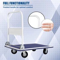Folding Platform Truck with Swivel Wheels for Loading/Storage