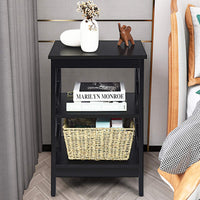 Giantex Nightstand, 3-Tier Side Table, End Table Sofa Bed Side Table