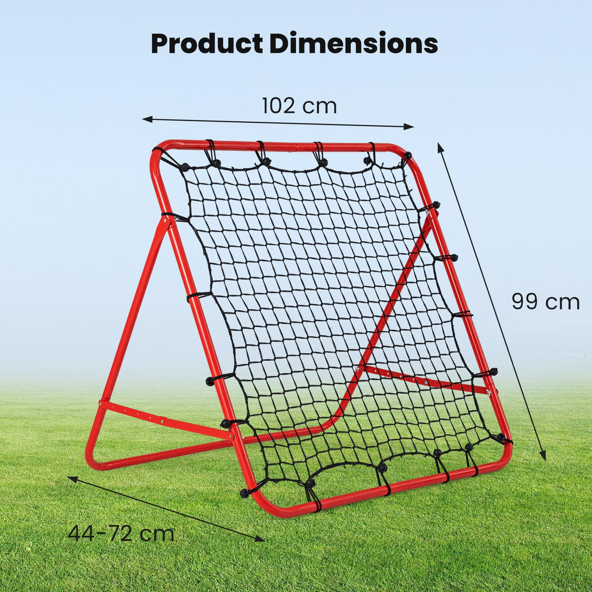 Foldable Soccer Rebounder Net with Adjustable Bounce Back