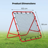 Foldable Soccer Rebounder Net with Adjustable Bounce Back